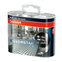 Автолампа галогенная OSRAM H4 SILVERSTAR 2.0 + 60% 12V 60/55W (2шт.)